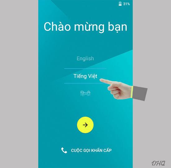 Chọn ngôn ngữ
